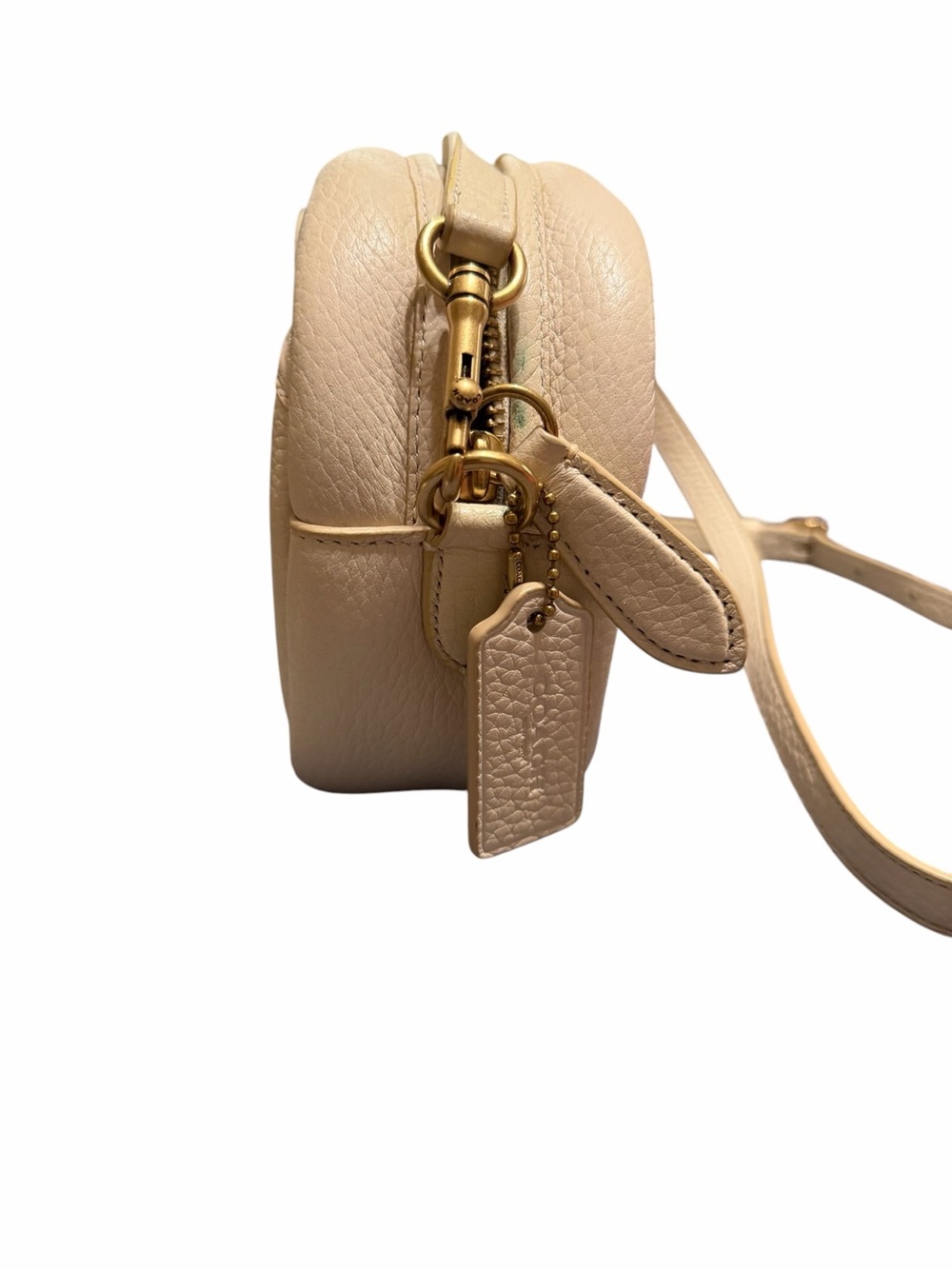 New Coach Retail C5809 Camera Crossbody Bag Chalk White Leather - Picture 3 of 9